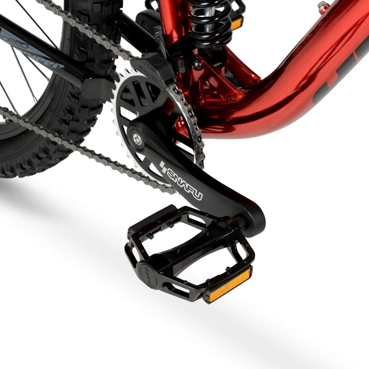 Hyper Mountain Bike for Men or Women 29 Inch Mountain Bike. Shimano 9 Speed Shifters and Lightweight Aluminum Hard Tail MTB Bike Frame. Full Suspension Explorer (Red)