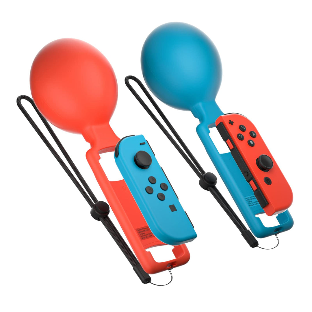 Switch Maracas Game Compatible with Samba de Amigo: Party Central - Nintendo Switch [Blue/Red] Retail $10.00