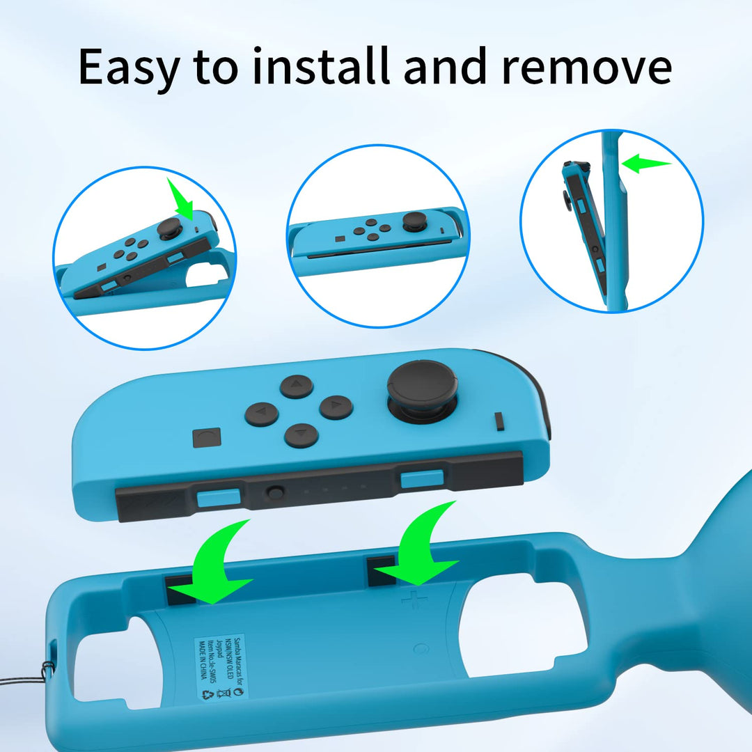 Switch Maracas Game Compatible with Samba de Amigo: Party Central - Nintendo Switch [Blue/Red] Retail $10.00