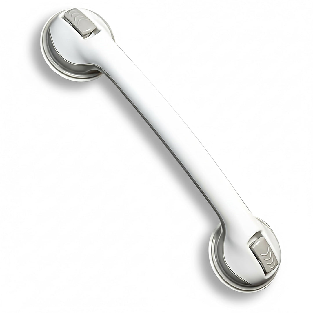 Safe-er-Grip Changing Lifestyles Suction Cup Grab Bars For Bathtubs & Showers; Safety Bathroom Assist Handle, White & Grey, 16 Inches Retail $16.67