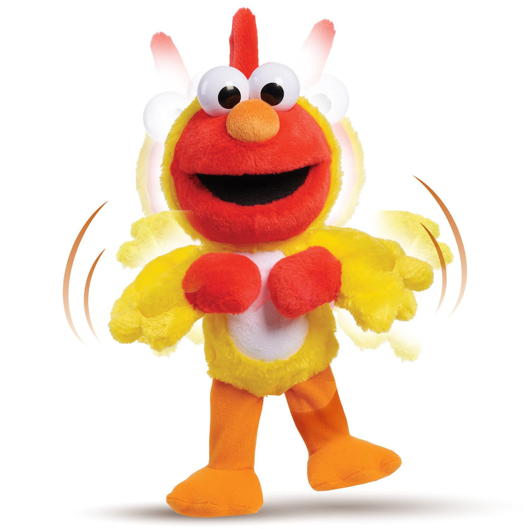 Sesame Street Chicken Dance Elmo Feature 13 Inch Plush, Dancing Plush, Stuffed Animal, Kids Toys for Ages 2 Up by Just Play Retail $29.99