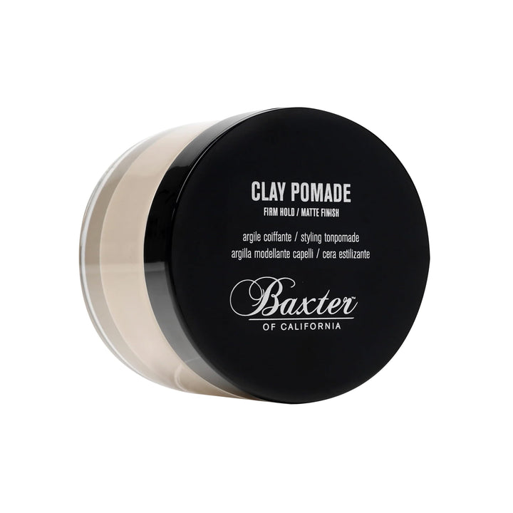 Baxter of California Clay Pomade | Firm Hold / Matte Finish | Hair Pomade for Men and Women | Perfect for Texturizing Straight or Wavy Hair | 2 Ounces