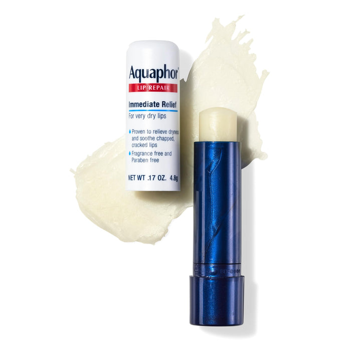 Aquaphor Lip Repair Stick, Moisturizing Lip Balm Pack, Relieves Dryness, 0.17 Oz Stick, Pack of 2