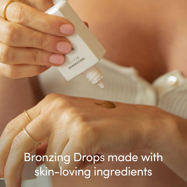 Uncommon Beauty Bronzing Drops - Buildable Liquid Face Bronzer Face Drops with Glycerin for a Sunkissed Healthy Glow - All Skin Types, Vegan, Cruelty Free, Synthetic Fragrance Free, 1.164 FL OZ Retail $32.00