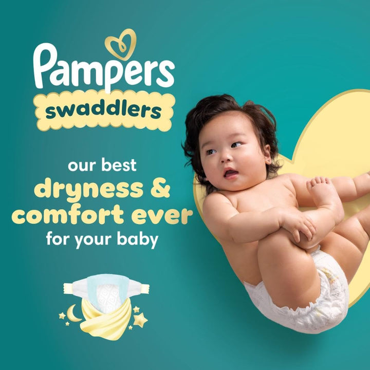 Pampers Swaddlers Diapers, Size 5 (20-37 lbs), 58 Count, Absorbent, Keeps Baby Dry and Comfortable, Skin Safe Disposable Baby Diaper (Packaging May Vary) Retail $29.99