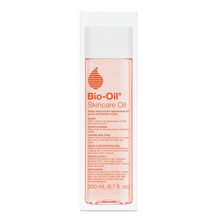 Bio-Oil Skincare Body Oil Serum, Face and Body Moisturizer with Vitamin E & A, for Scars, Stretch Marks, Sensitive Skin, All Skin Types, Dermatologist Recommended, Non-Comedogenic, 6.7 Oz