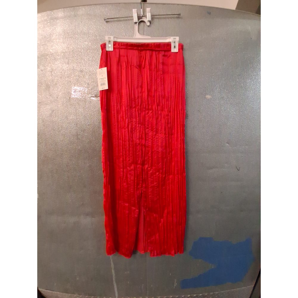 Women S Textured Crinkle Satin MIDI Skirt - a New Day Pink M Retail $19.00