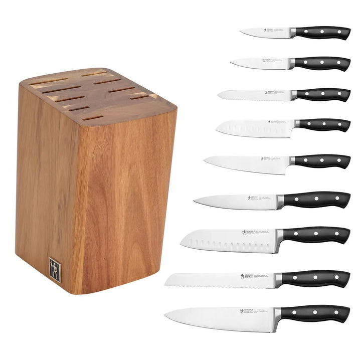 HENCKELS Fine Edge Forged Knife Block Set, 10 Piece Retail $109.99