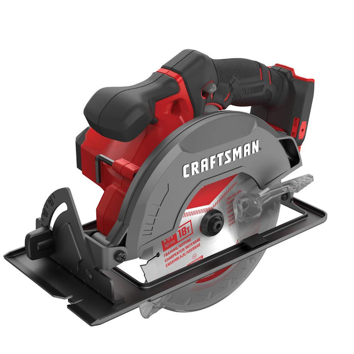 CRAFTSMAN V20 Cordless Circular Saw, 6-1/2 inch, Bare Tool Only (CMCS500B) Retail $109.00