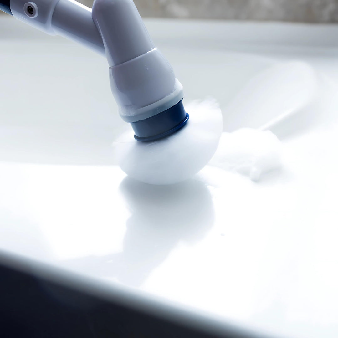 Diamond Shine Power Scrubber - Electric Spin Scrubber - Rotary Powered Scrubbing Brush - Grout, Tile, Floors, Bathtubs, Showers, Sinks, Toilets - 3 Brush Heads Retail $59.99