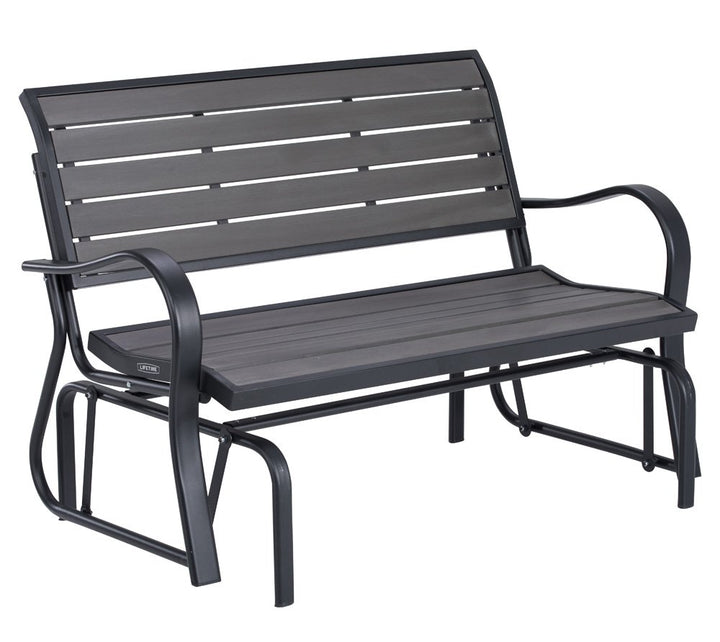 LIFETIME 60276 Glider Bench, Harbor Gray Retail $223.99