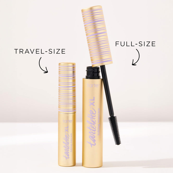 tarte tartelette XL tubing mascara Ã¢â‚¬â€œ Lash Extensions in a Tube with Peptide, Vitamin E & B5, Extra Length & Volume, Longwear, Smudge-Proof, Easy to Remove, Vegan & Cruelty Free