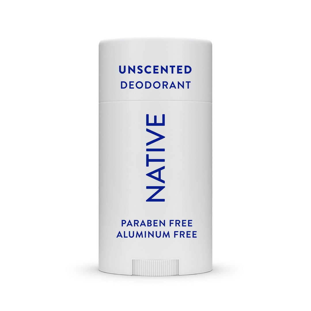 Native Deodorant,Unscented, Aluminum Free, Paraben Free, 2.65 OZ (75 g), Coconut Oil and Shea Butter