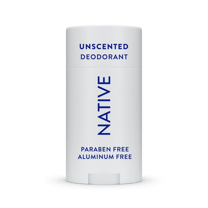 Native Deodorant,Unscented, Aluminum Free, Paraben Free, 2.65 OZ (75 g), Coconut Oil and Shea Butter