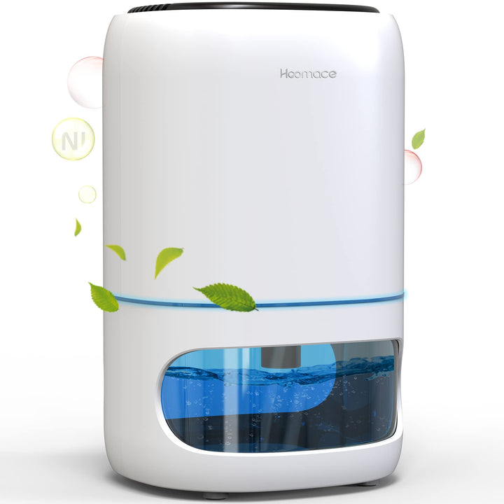 Hoomace 2 In 1 Small Humidifier Dehumidifier Combo, Humidifiers Dehumidifier For Home Bedroom With Drain Hose Temperature Display,4 Modes,7 Color LED Lights,Timer Set Retail $65.00