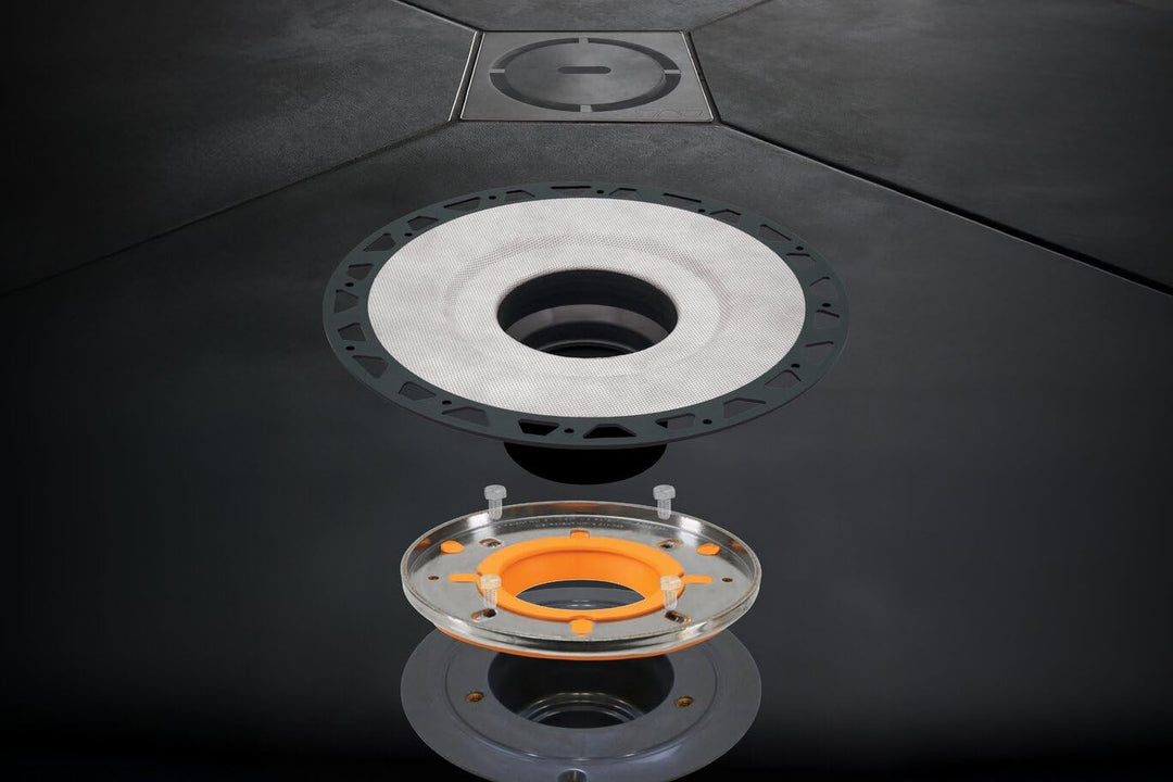 Schluter Kerdi-Drain-A Adaptor Kit - Ideal for Larger Variety of Clamping Ring Drains - 140mm-5-1/2" - KDAM5FLKABS