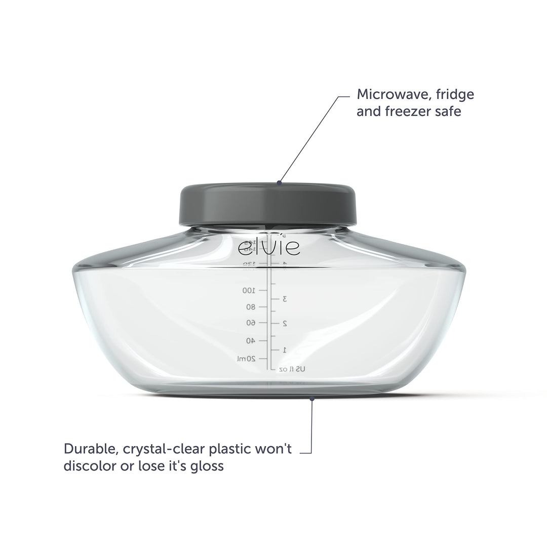 Elvie Pump - Breastmilk Storage Bottles - BPA Free - Breast Feeding Essentials - 3 Pack Retail $25.99