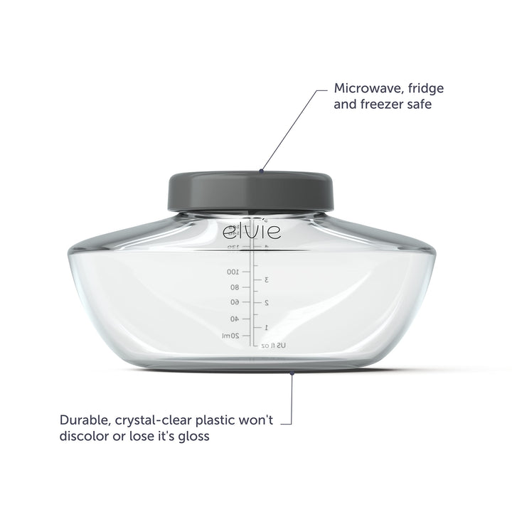 Elvie Pump - Breastmilk Storage Bottles - BPA Free - Breast Feeding Essentials - 3 Pack Retail $25.99