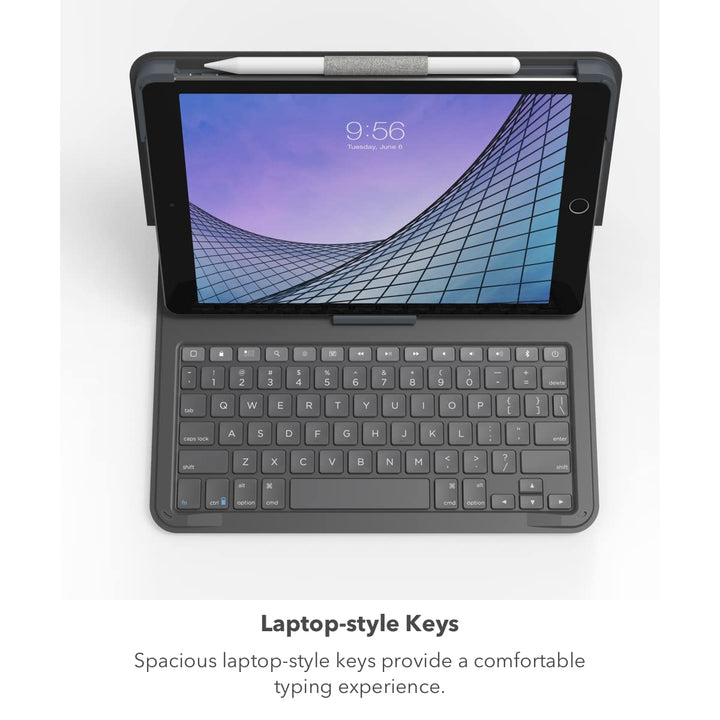 ZAGG Messenger Folio 2 Tablet Keyboard & Case, Laptop-Style Keys, Built-in Stand for iPad 11" (A16) & 10.9-inch 10th GEN iPad