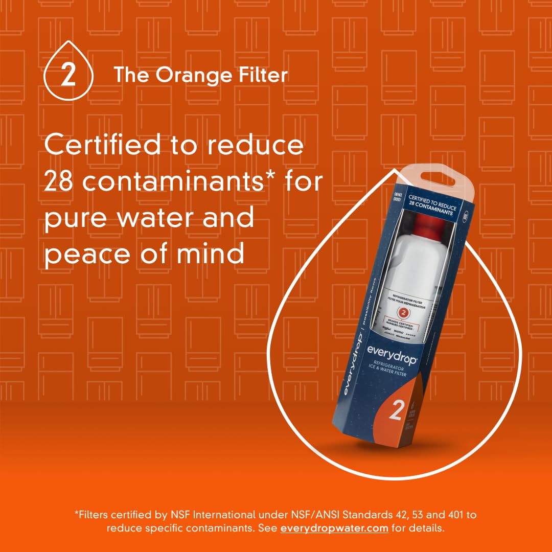 everydrop by Whirlpool Ice and Water Refrigerator Filter 2, EDR2RXD1, Single-Pack Retail $59.99