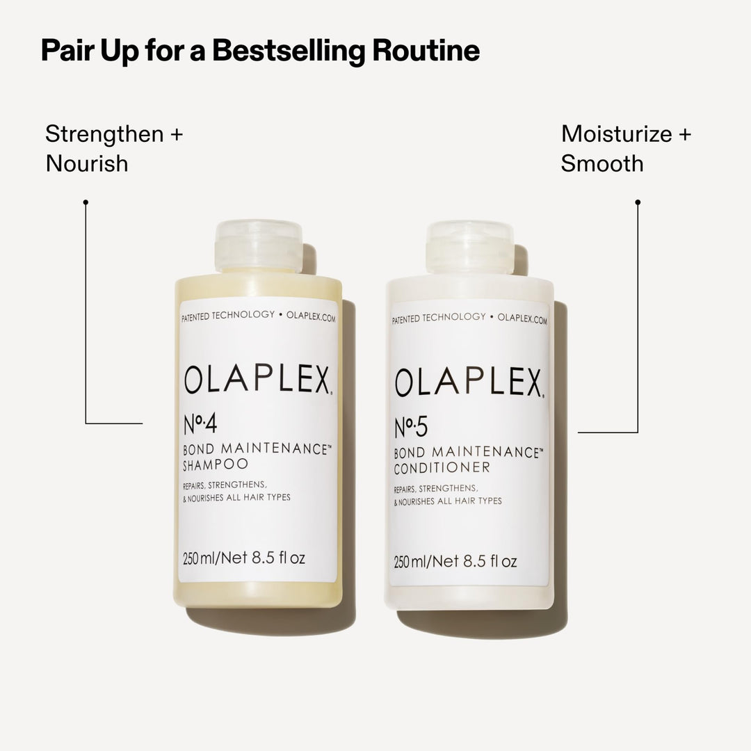 Olaplex NÃ‚Âº. 4 Bond Maintenance Shampoo: Reduces Breakage & Strengthens Hair | Hydrates, Smooths & Detangles | For Coily, Curly, Straight, and Wavy, Stocking Stuffer, 250 mL / 8.5 Fl. Oz.