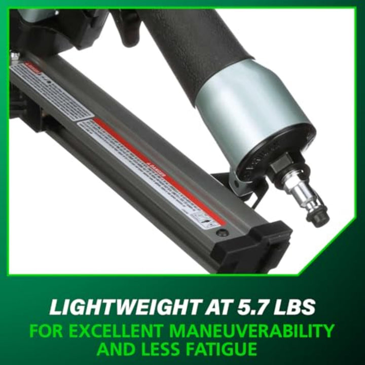 Metabo HPT Strap-Tite Metal Connector Nailer, Pro-Preferred Pneumatic Power Nailers, Connector Tool for Pre-Punched Connectors, 36° Short Magazine, 1-1/2" to 2-1/2", NR65AK2S Retail $279.00
