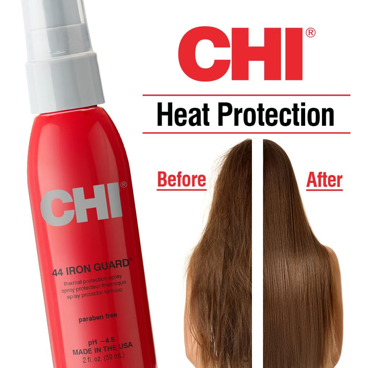 CHI 44 Iron Guard Thermal Protection Spray, Nourishing Formula Helps Resist Heat Damage to Hair & Tame Frizz, 2 Oz Retail $7.50