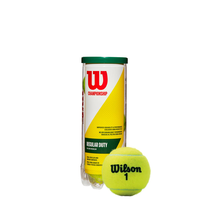 WILSON Championship Tennis Balls - Regular Duty, Single Can (3 Balls)