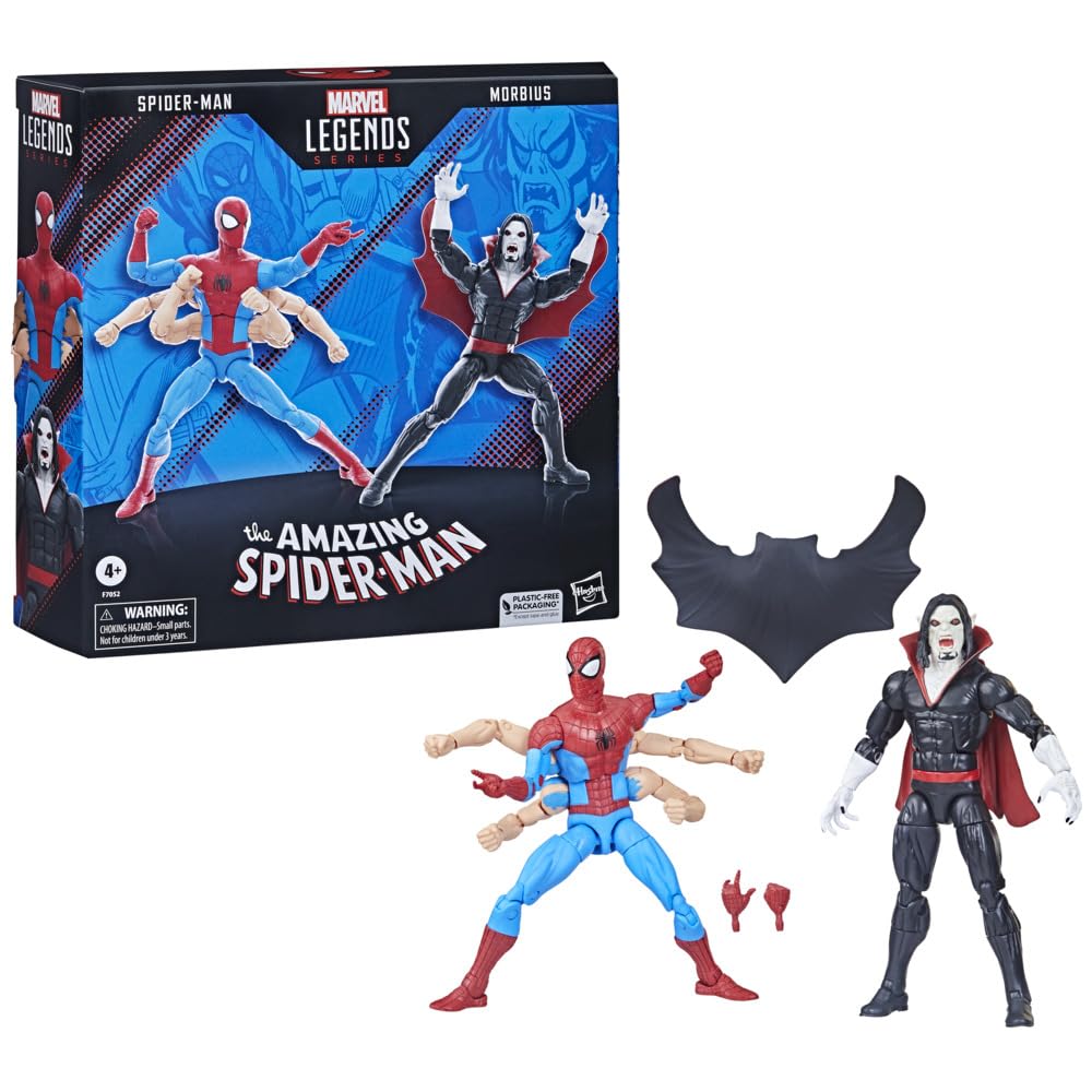 The Amazing Spider-Man Marvel Legends Pack 2 Figurines Spider-Man & Morbius 15 cm Retail $47.32