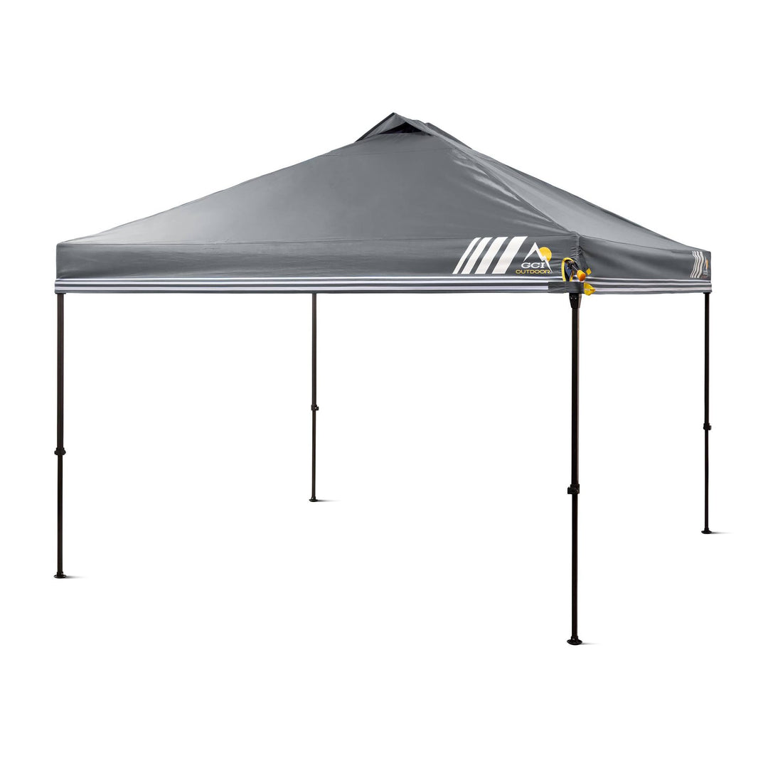 GCI Outdoor LevrUp Pop Up Canopy Tent, 10x10, Mercury Gray Retail $250.00