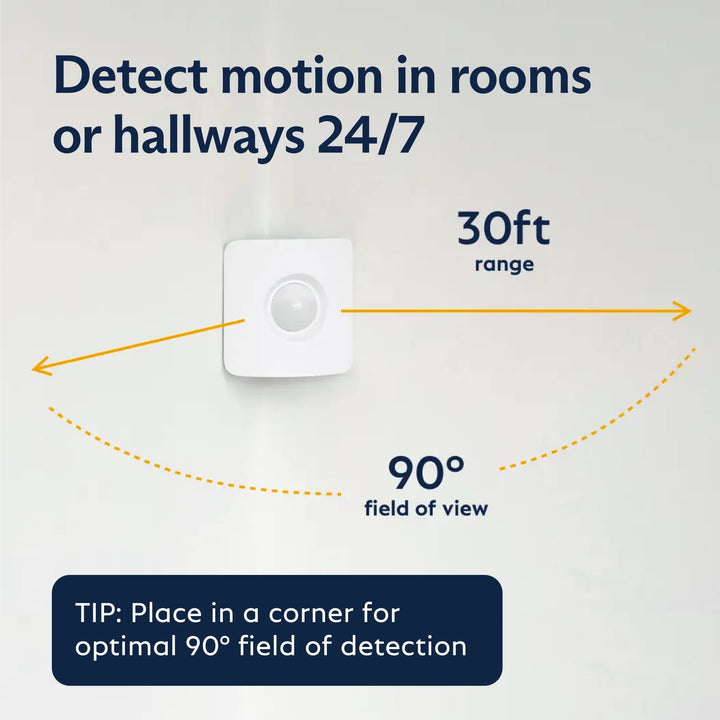 SimpliSafe Motion Sensor - 45ft. Range - Infrared Heat Signature Technology - Compatible with The Home Security System - Latest Gen Retail $29.99
