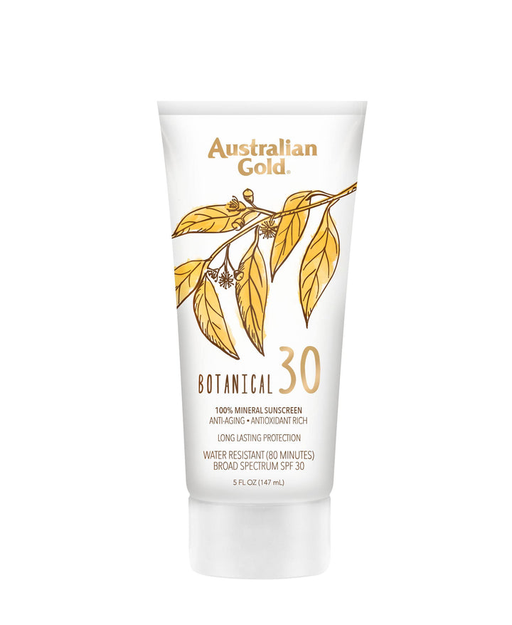 Australian Gold Botanical SPF 30 Mineral Sunscreen Lotion, Non-Chemical Sunblock with Titanium Dioxide & Zinc Oxide, Native-Australian Ingredients, Water-Resistant, Citrus Oasis Fragrance, 5 Oz Retail $14.99