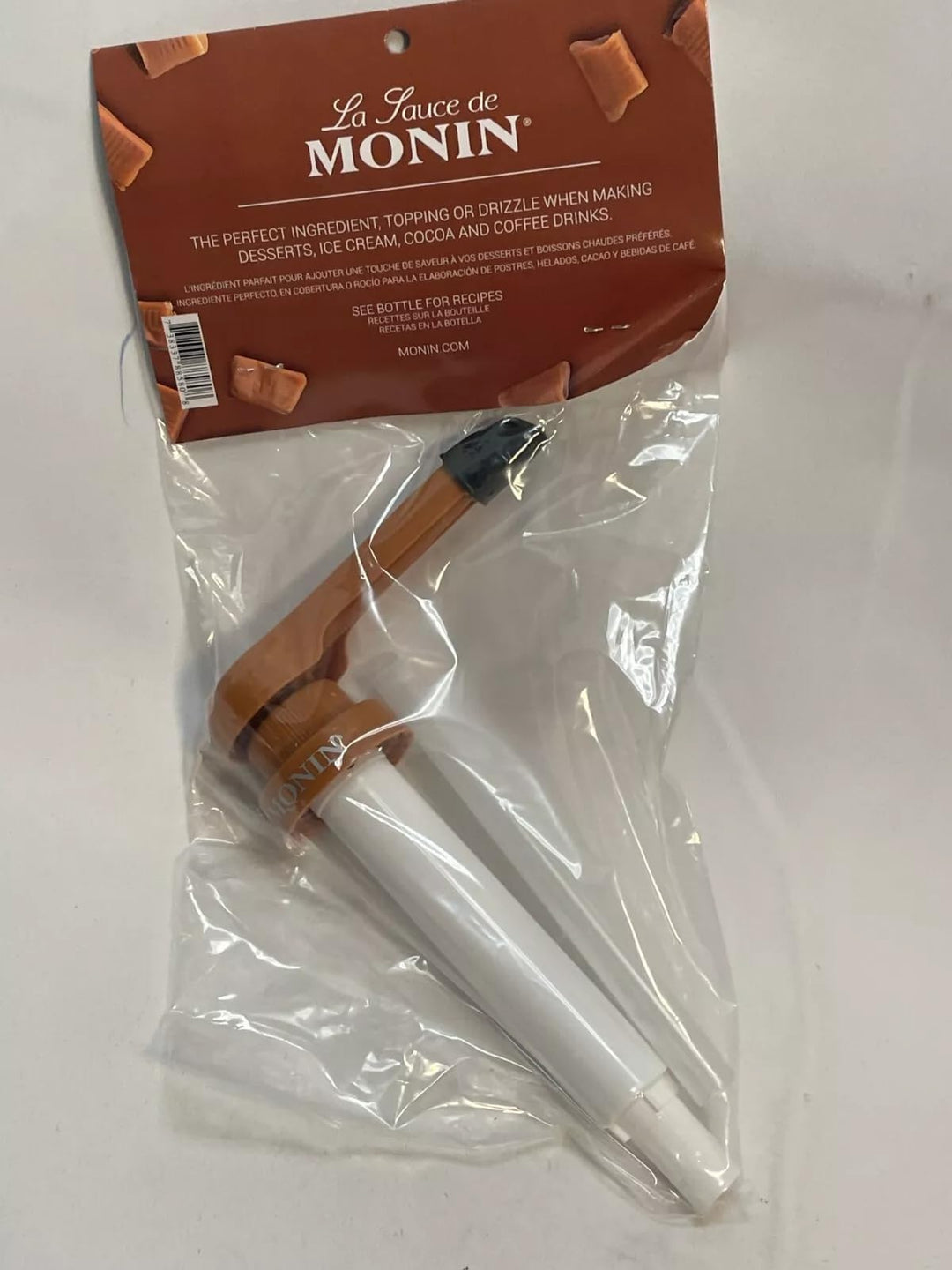 Monin Pump for Caramel Sauce - 1 each. Retail $9.50