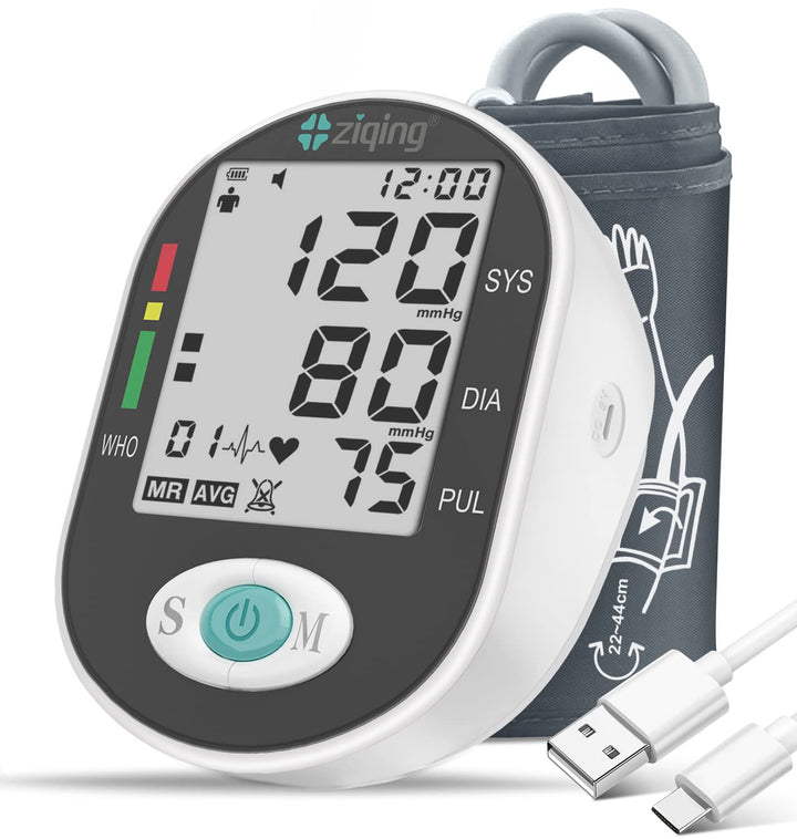 Blood Pressure Monitors, Bp Monitor - Blood Pressure Machine Large Cuff Blood Pressure Monitor Upper Arm Cuff 8.7''-17.3'', Large Screen, 2 Users Total 198 Memories