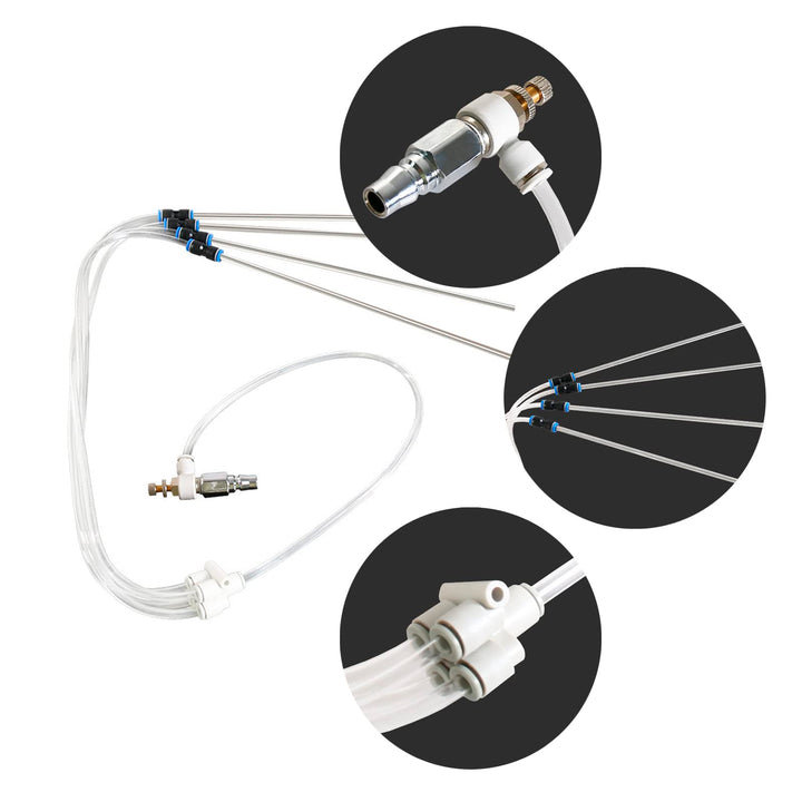 Jawmoy 1 PC Pneumatic Carbon Deposition Cleaning Tools with Adjustment Switch Carburetor Carbon Deposit dirts Jet Cleaning Equipment (Silver) Retail $18.99