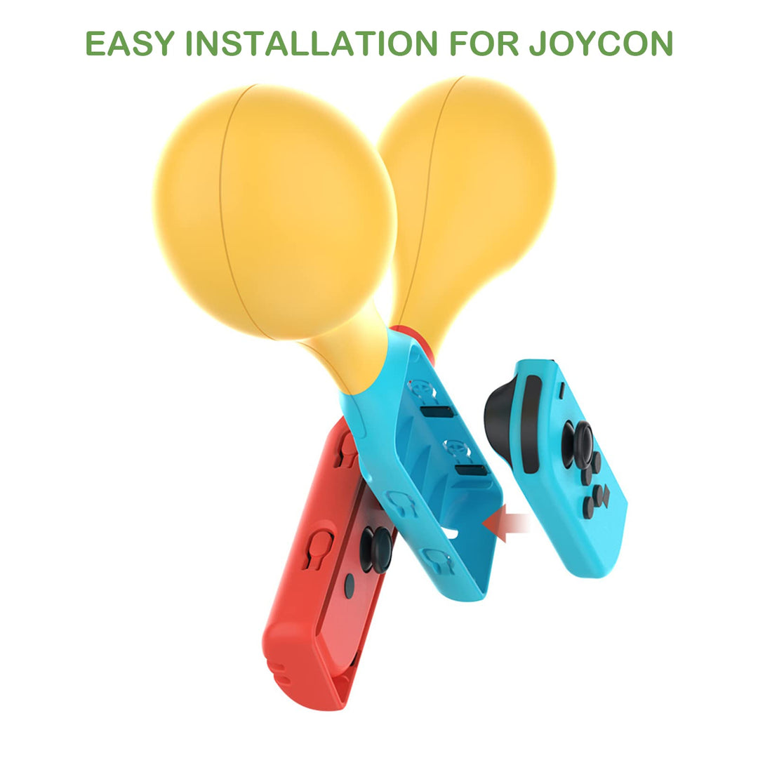 KETAN Enhance Your Gaming Switch Controller Grips for Samba de Amigo: Party Central - Compatible with Samba Maracas Games - Burlywood Color Retail $10.00
