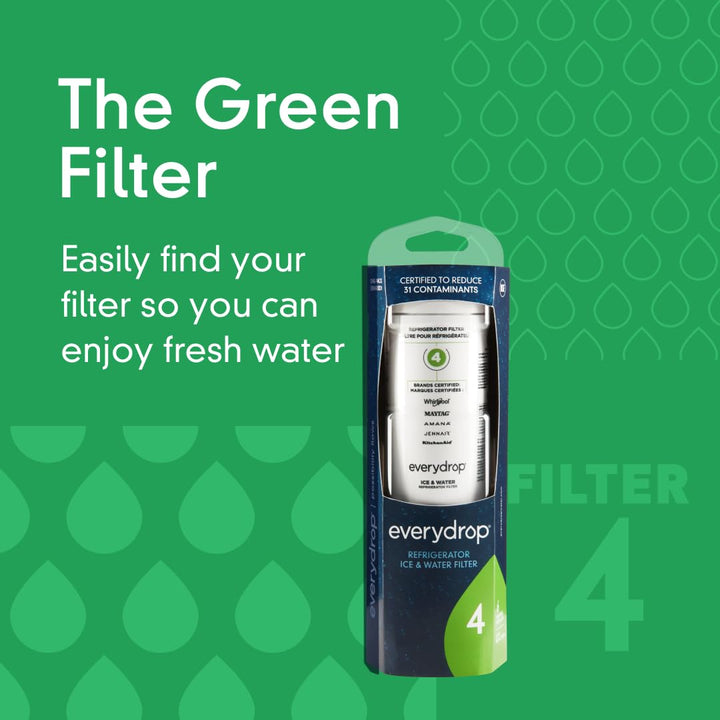 everydrop® by Whirlpool Ice and Water Refrigerator Filter 4, EDR4RXD1, Single-Pack Retail $59.99