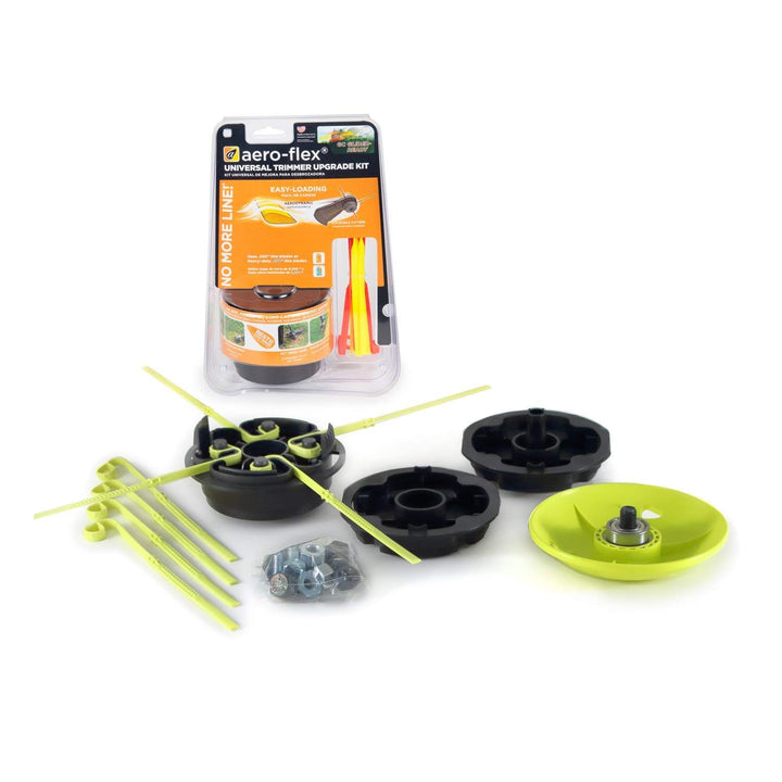 Aero-Flex® Universal Replacement Trimmer Head - Four Flexible line Blades - Fast & Easy to Change Flexible Blades | Saves Time - No More Trimmer Line Retail $34.95