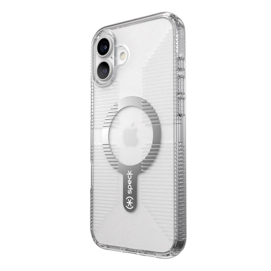 Speck Clear iPhone 16 Plus Case - Slim Phone Case iPhone 16 Plus - iPhone 16 Plus Phone Case - MagSafe - GemShell - Crystal Clear Retail $39.95
