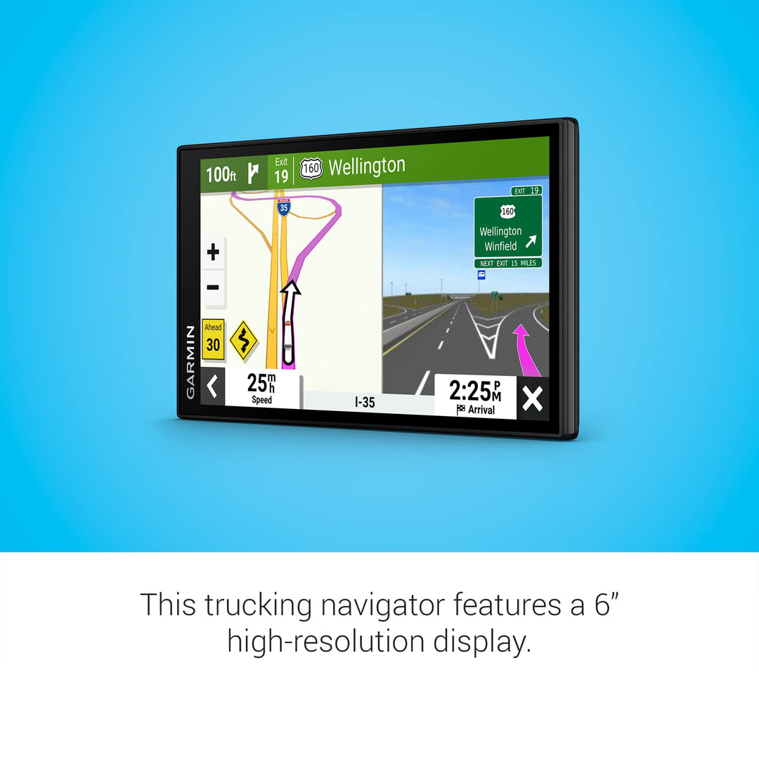 Garmin dezl OTR610, Large, Easy-to-Read 6" GPS Truck Navigator, Custom Truck Routing, High-Resolution Birdseye Satellite Imagery Retail $349.99