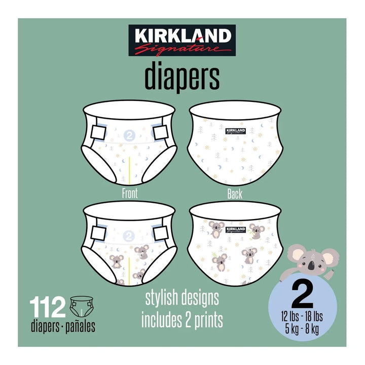 Kirkland Signature Diaper, Size 2 (112 Count) Retail $28.95