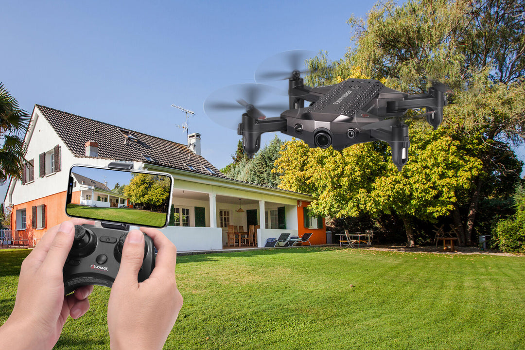 Voyage Aeronautics VA-1000 HD Streaming Drone with Wide-Angle Lens- Black Color - Size- 7 Inches Retail $49.97