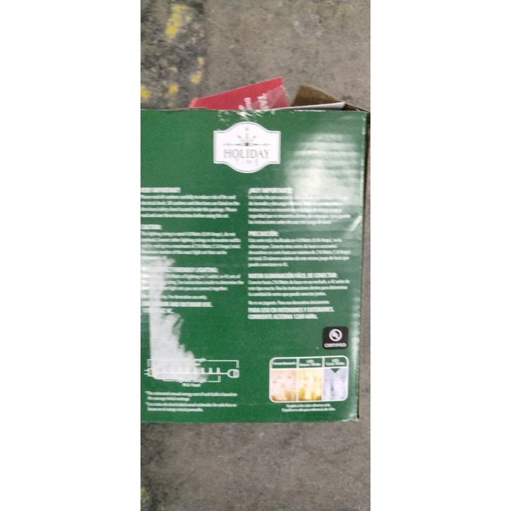 Holiday Time 100 Cool White Mini Lights - LED, Indoor/Outdoor, White Wire Retail $10.00