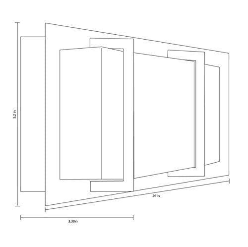 allen + roth Brighton 3-Light Bronze Modern/Contemporary Vanity Light