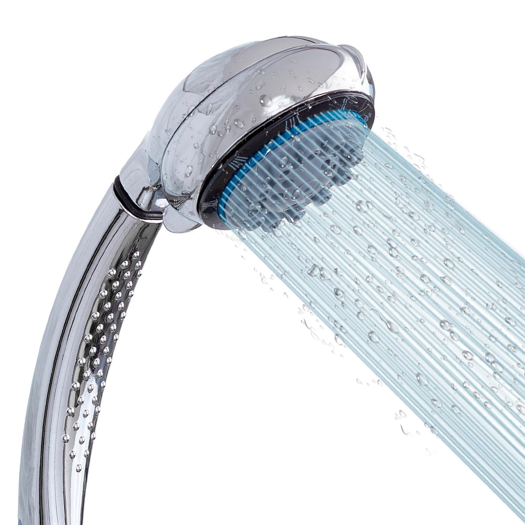 Hobylife High Pressure 8 Functions Shower Head with Handheld - Powerful Detachable Shower Head Set for Low Water Pressure - Tool-less 1-Min Installation, Extra Long 60" Stainless Steel Hose (Chrome)