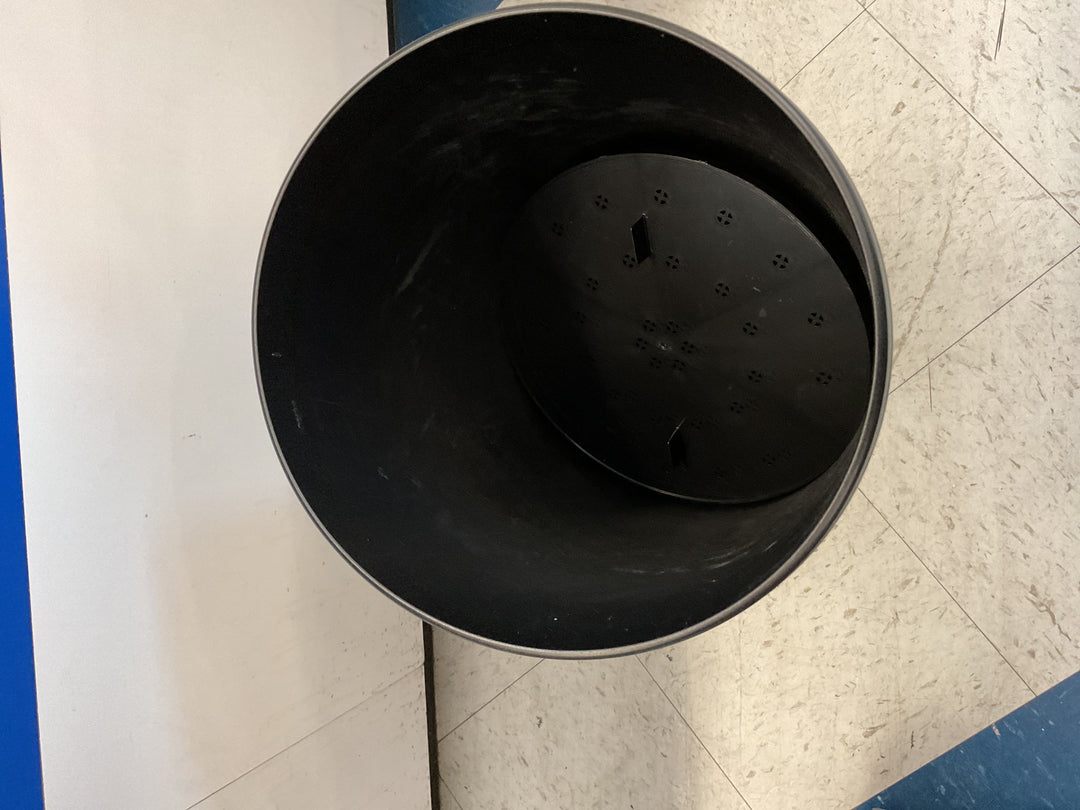Round Tall Planters 22 inch, Large Planter for indoor outdoor plants, black