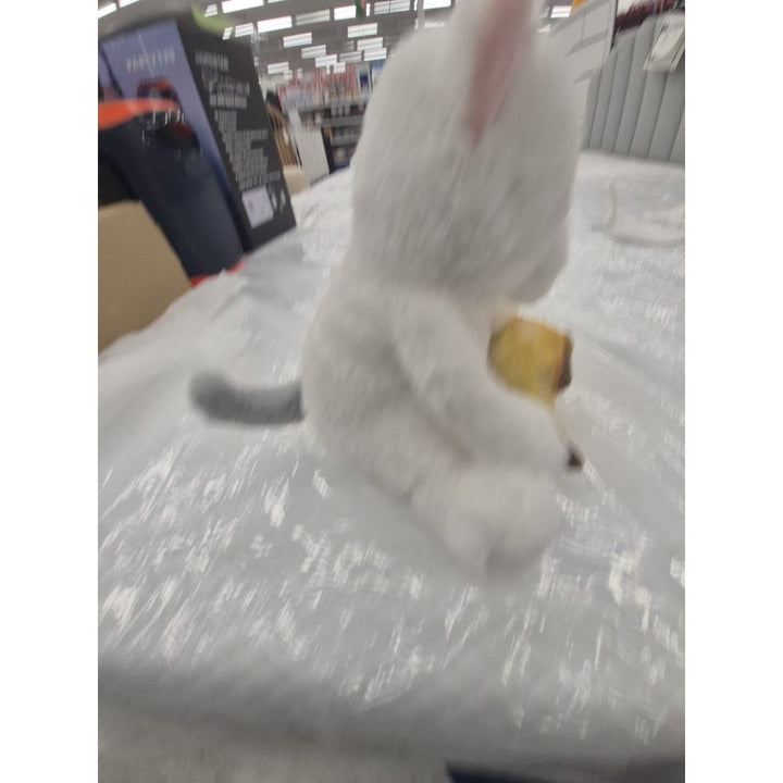 Plush White Cat Stuffed Animal, Fish Toy
