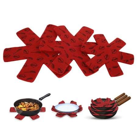 Tcwhniev Pot and Pan Protectors for Protecting Separating Pots Pans  Stove Protectors Set  Pans Dividers Pad  Pan Separators Protectors 15Pcs 3 Differ Retail $10.66