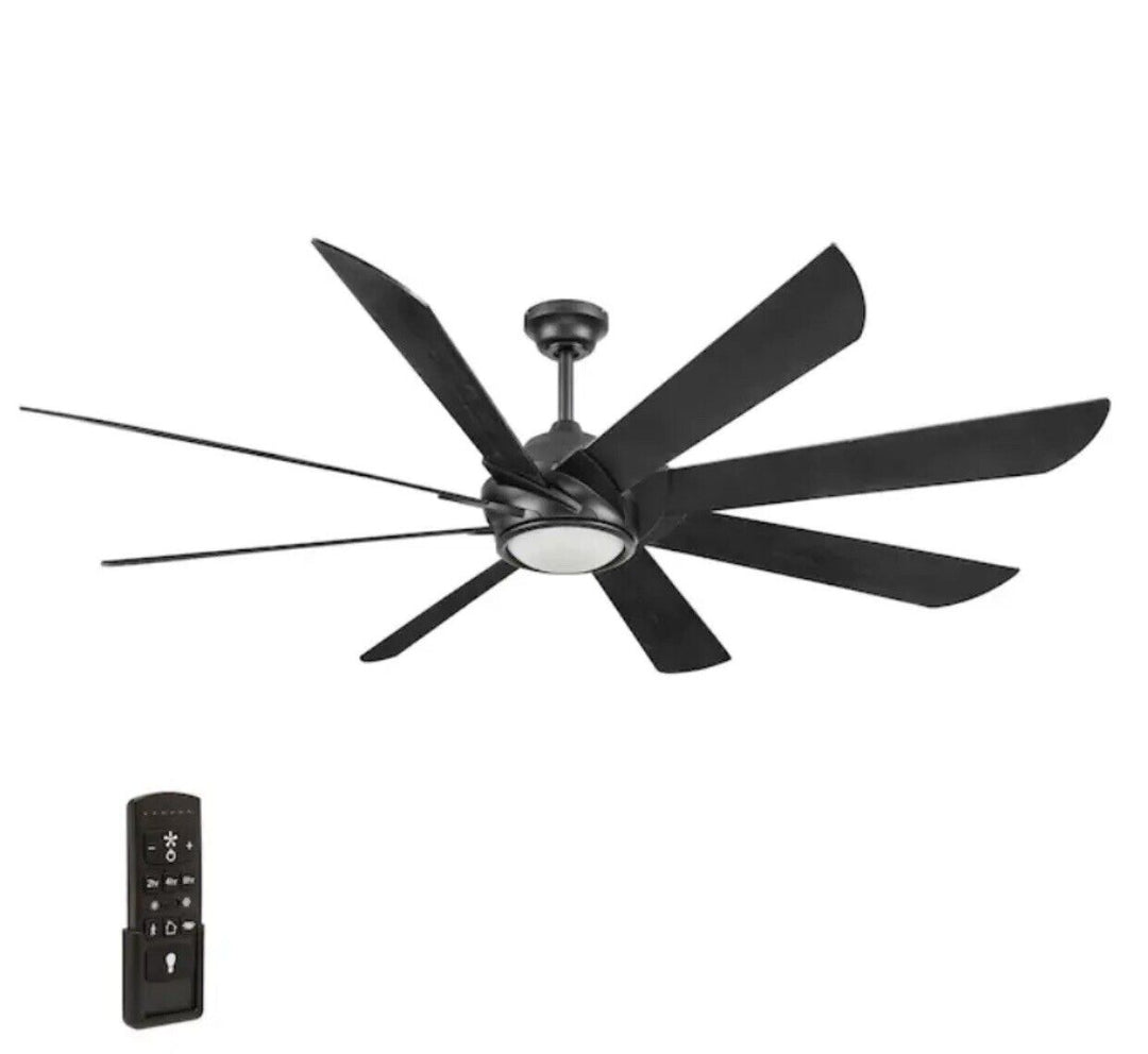 ????70" Large Hydra Ceiling Fan + Remote Elegant Light Hurricane Tornado Propeller Retail $130.00