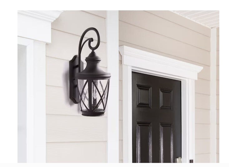 Allen+roth Castine 3-Light 23.75" Oil-rubbed Bronze Hardwired Outdoor Wall Light